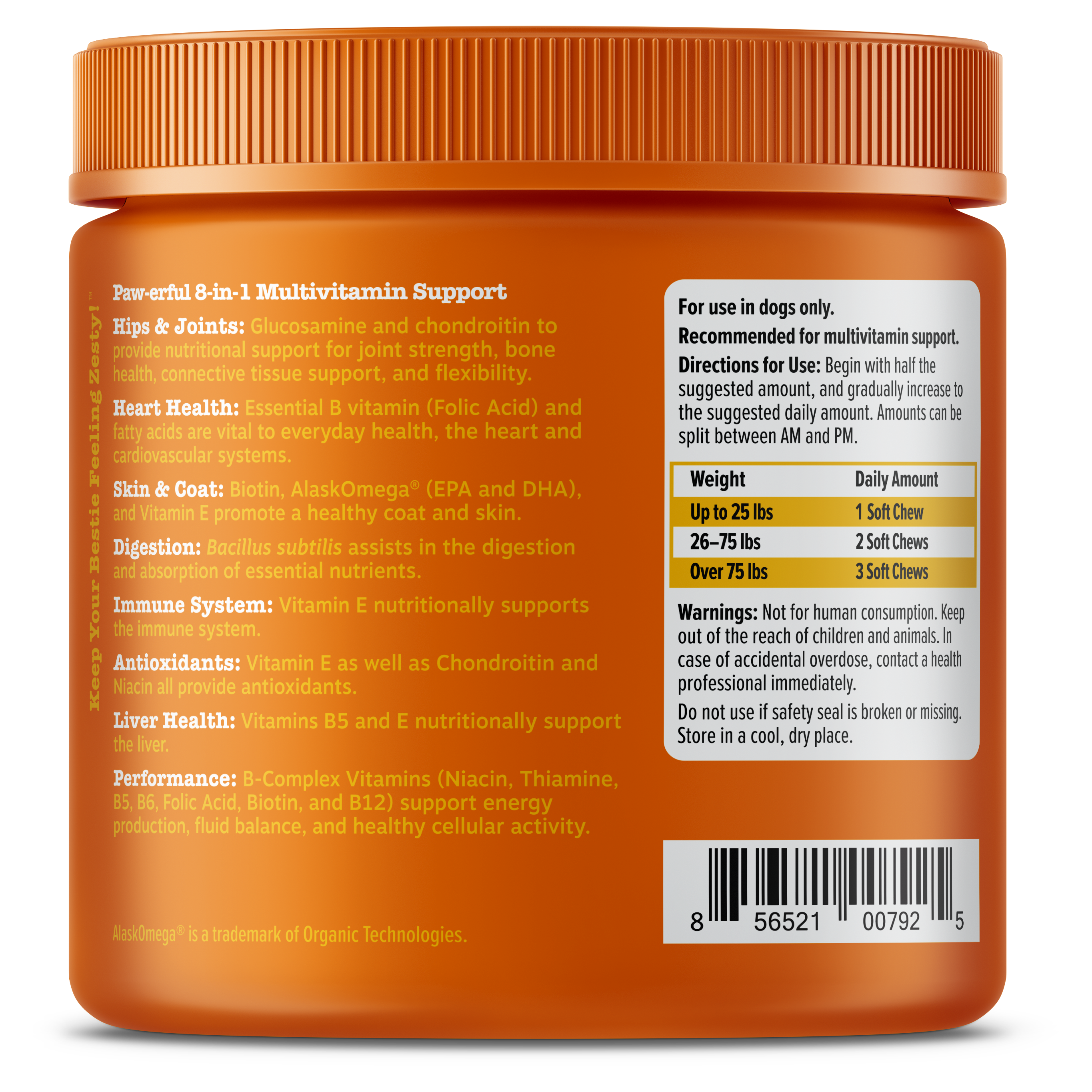 Pawlabs 8-in-1 Multivitamin Bites for Dogs