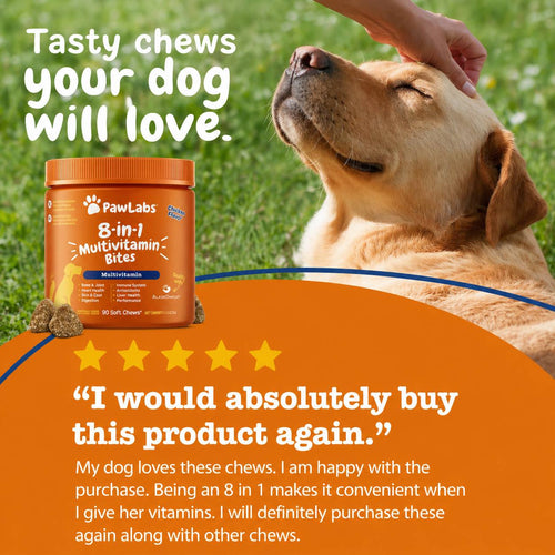 Pawlabs 8-in-1 Multivitamin Bites for Dogs