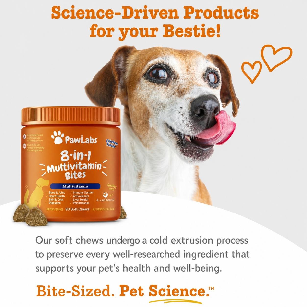 Pawlabs 8-in-1 Multivitamin Bites for Dogs